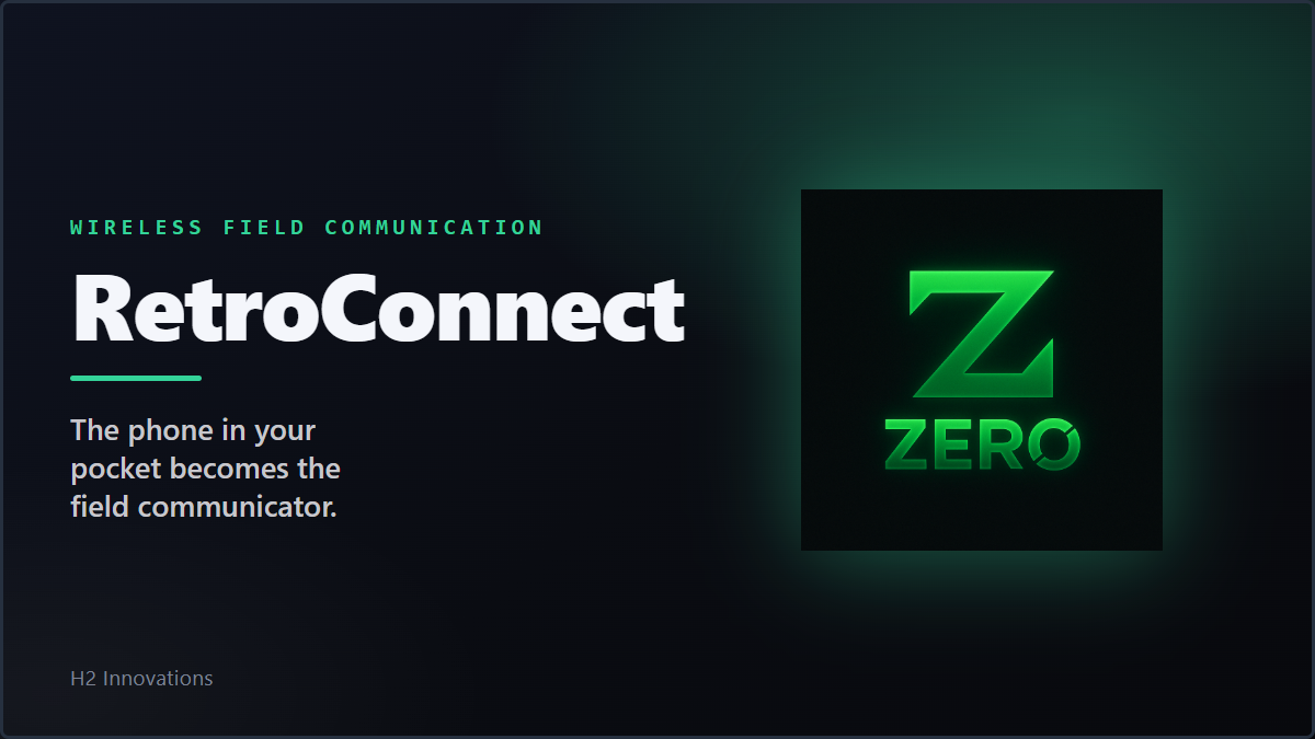 RetroConnect + Zer0: The Cable-Free Field Communicator